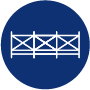 bi-folding gate icon