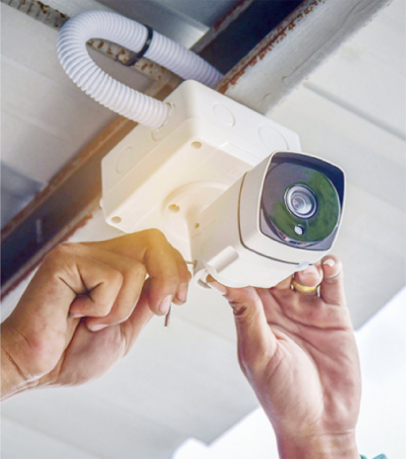 handling cctv camera